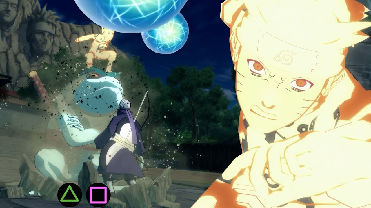 Naruto Storm Connections - Naruto (Nine Tails Chakra Mode 2) Complete Moveset