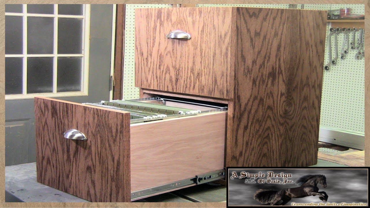 Make a simple 2 Drawer Filing Cabinet