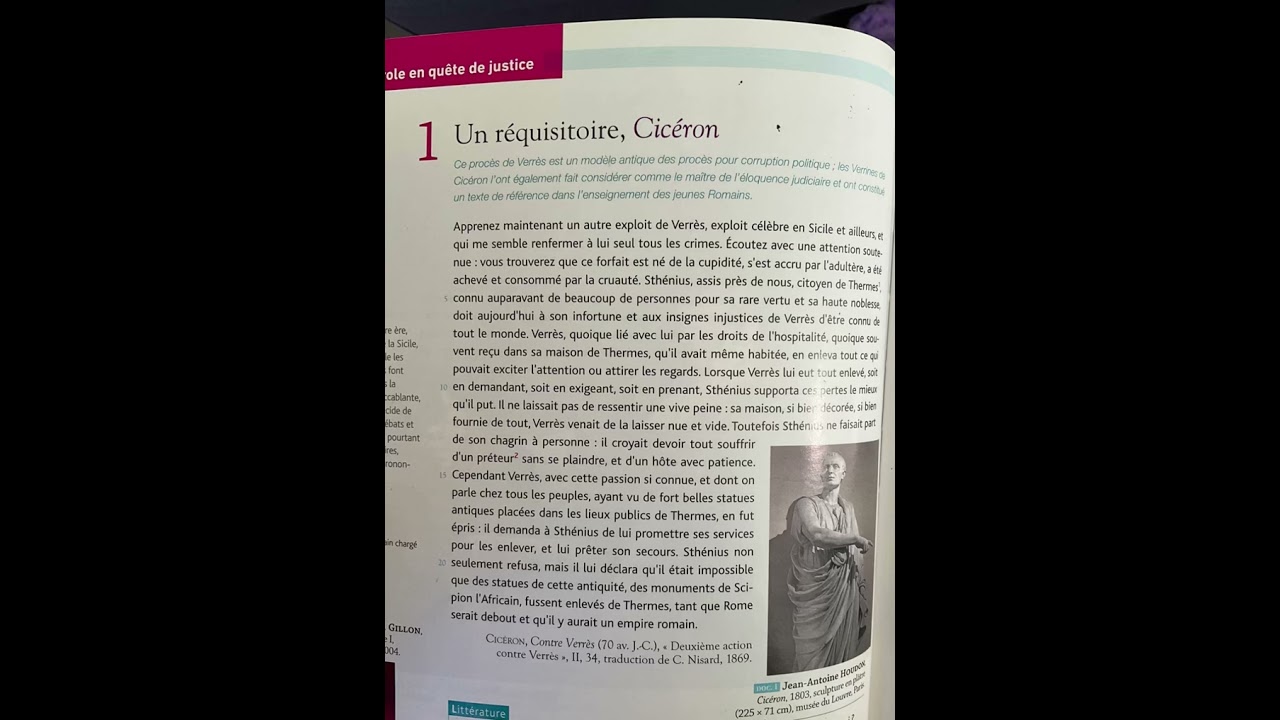 Réquisitoire de Cicéron - pédagogie inversée (à écouter avant le cours)