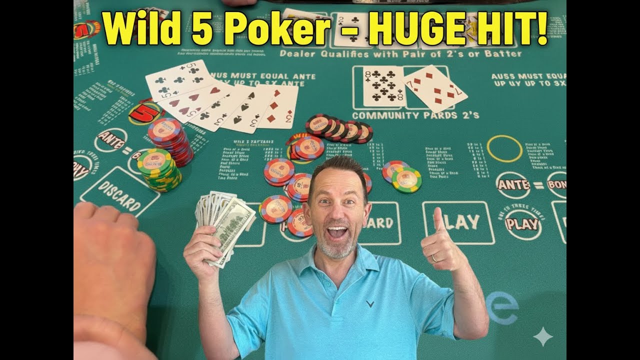 🔥 Безумие Wild 5 Poker! БЕЗУМНЫЙ фулл-хаус с дикими картами — вы не поверите в такую ​​раздачу!