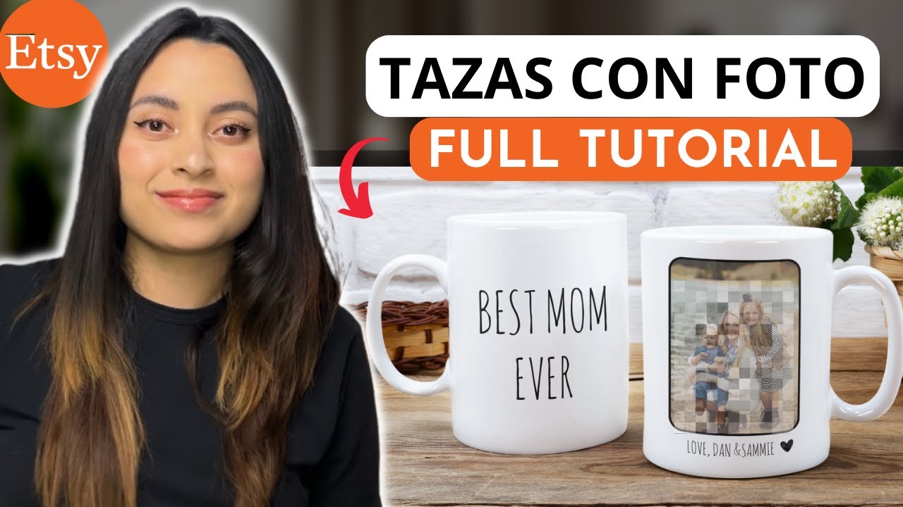 Como GANAR DINERO vendiendo Tazas con Fotos Personalizadas en Etsy desde casa 2024