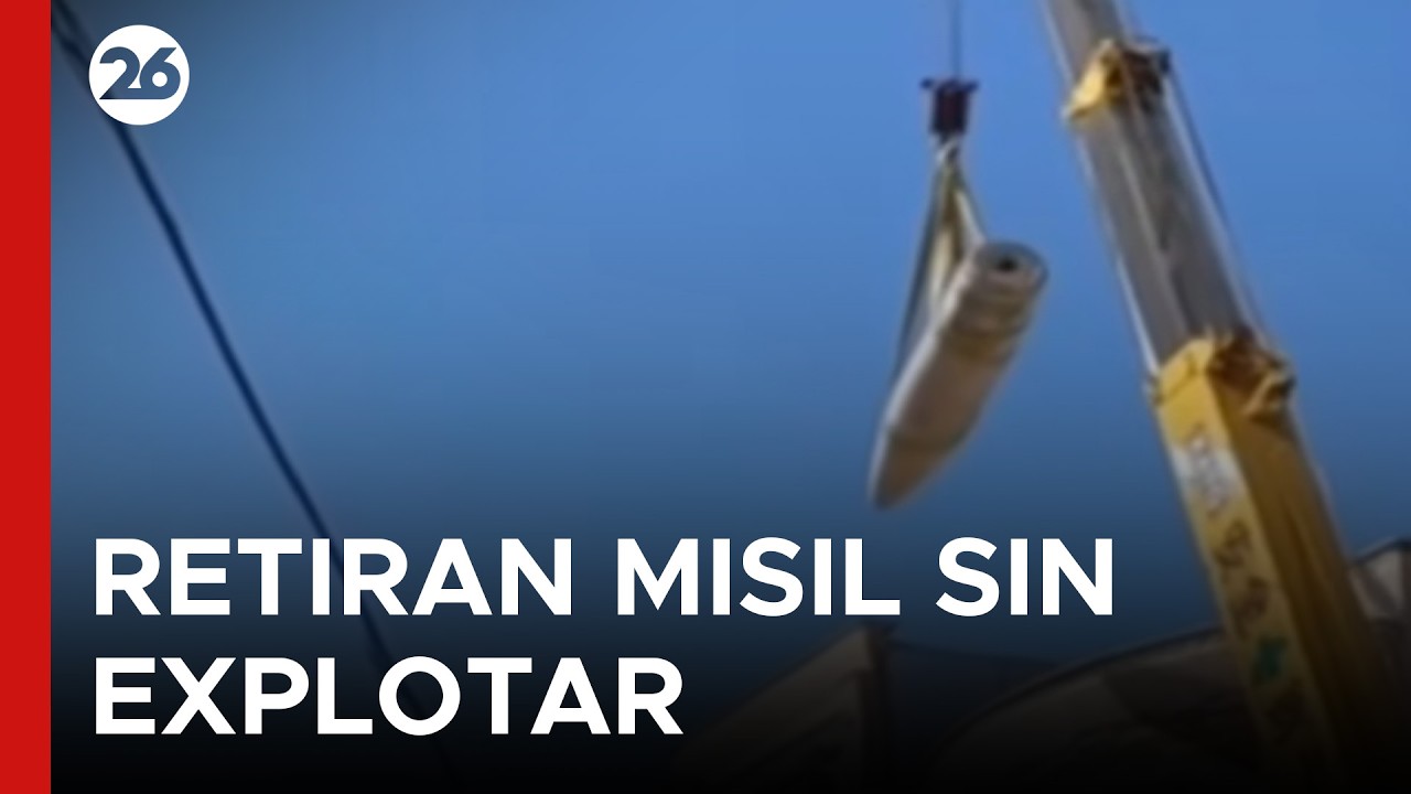 🇮🇷 CAYÓ EN EDIFICIO | Irán: Retiran misil que no explotó en la provincia de Lorestán