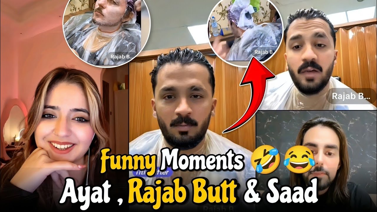 April 9, 2025 TikTok Live Match | Ayat , Saleena vs Rajab Butt, Saad | Funny Moments 🤣😂😂😂