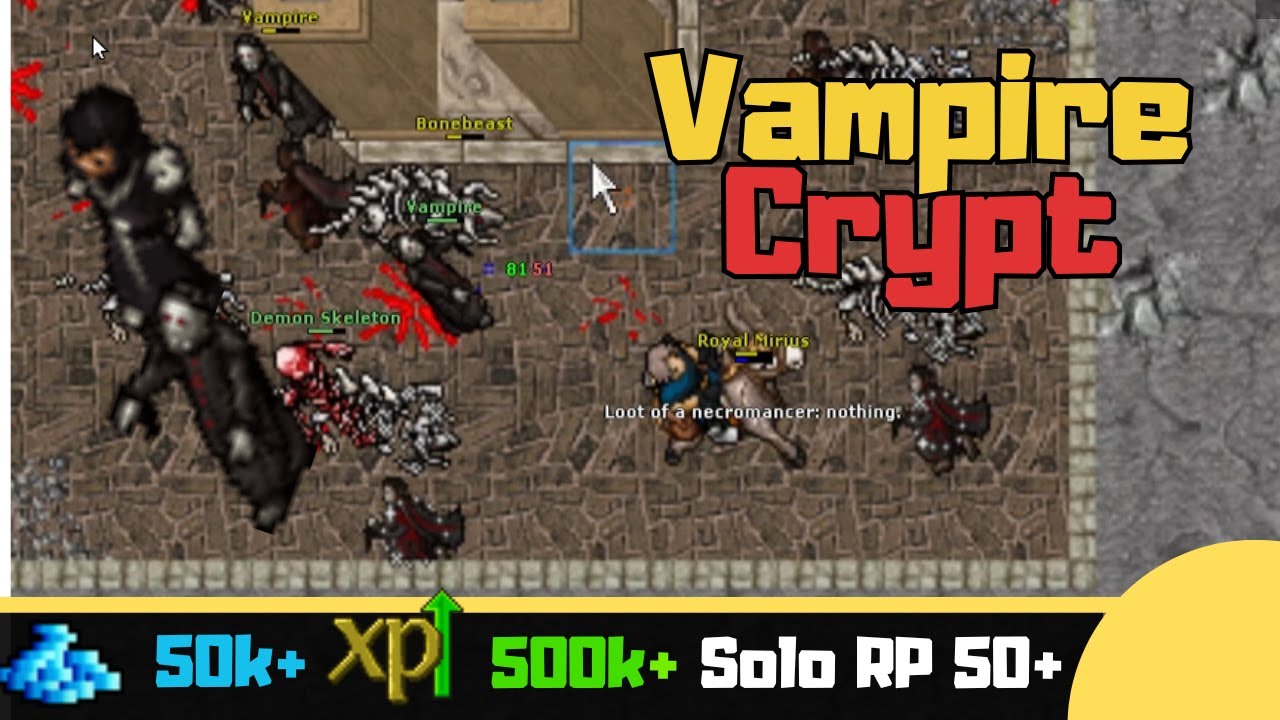 RP 50+ Edron Vampires [Tibia Solo Paladin]