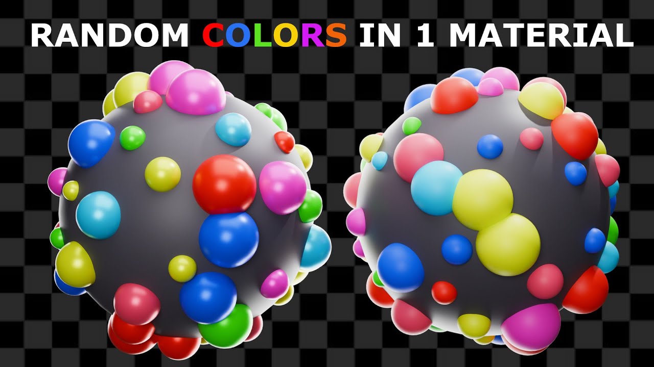 Random Colored Objects In 1 Material | Blender Tutorial