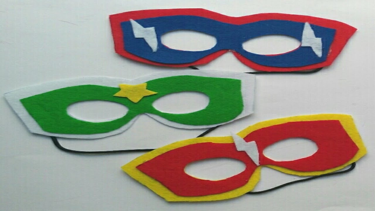 Antifaz o mascara de superheroes  para carnavales o fiesta infantil manolidades