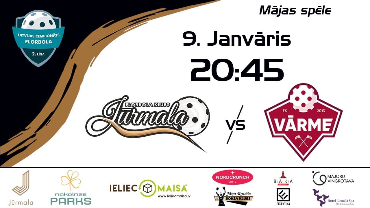 Florbola Klubu Cīņa Jūrmala VS Vārme