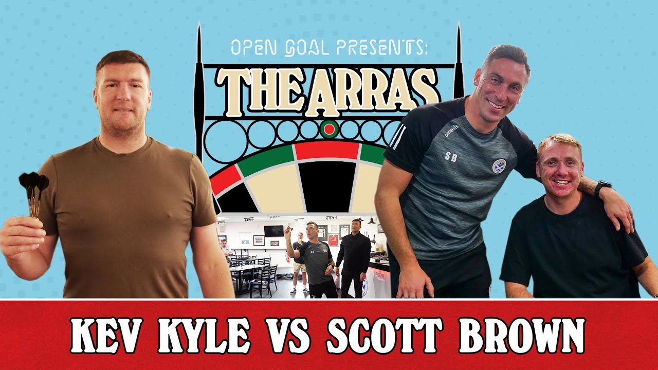 🎯⚽️ SCOTT BROWN vs KEVIN KYLE! | Slaney & Big Kev Challenge Broony To 301 Darts Match!