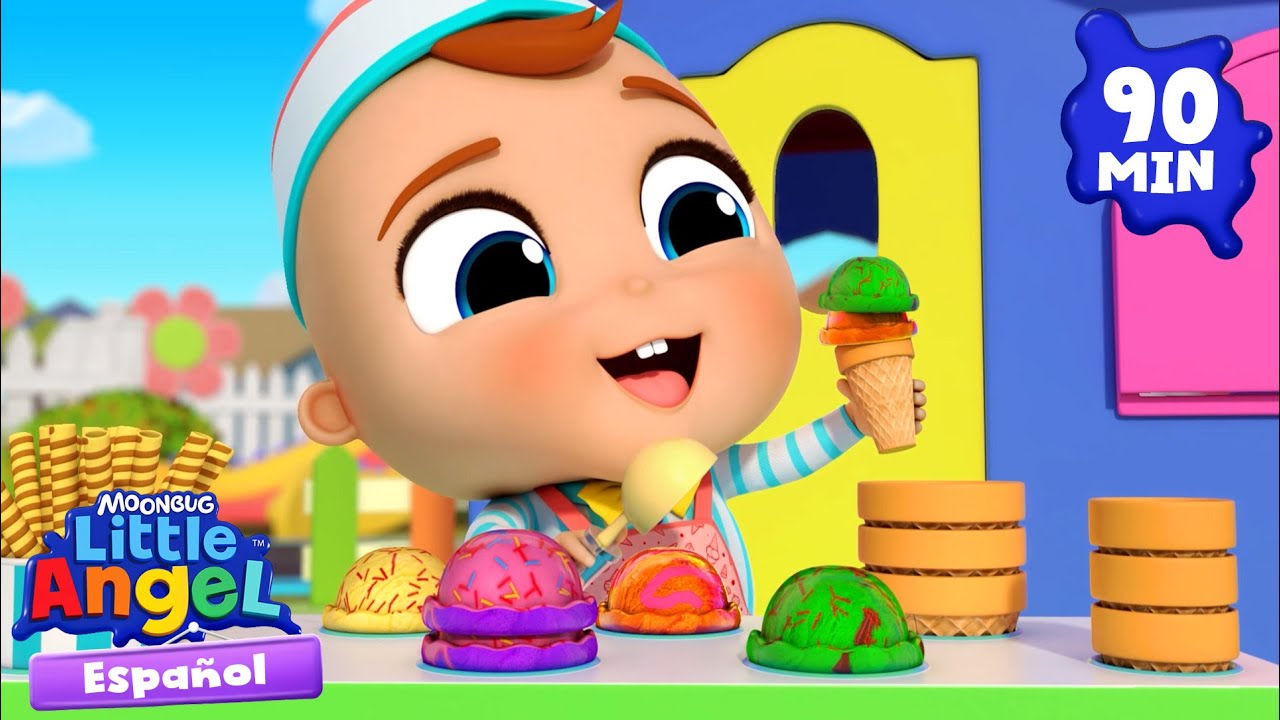 Beb&eacute; Juan vende helados 🍨| Caricaturas | Canciones Infantiles🎵| Little Angel Espa&ntilde;ol