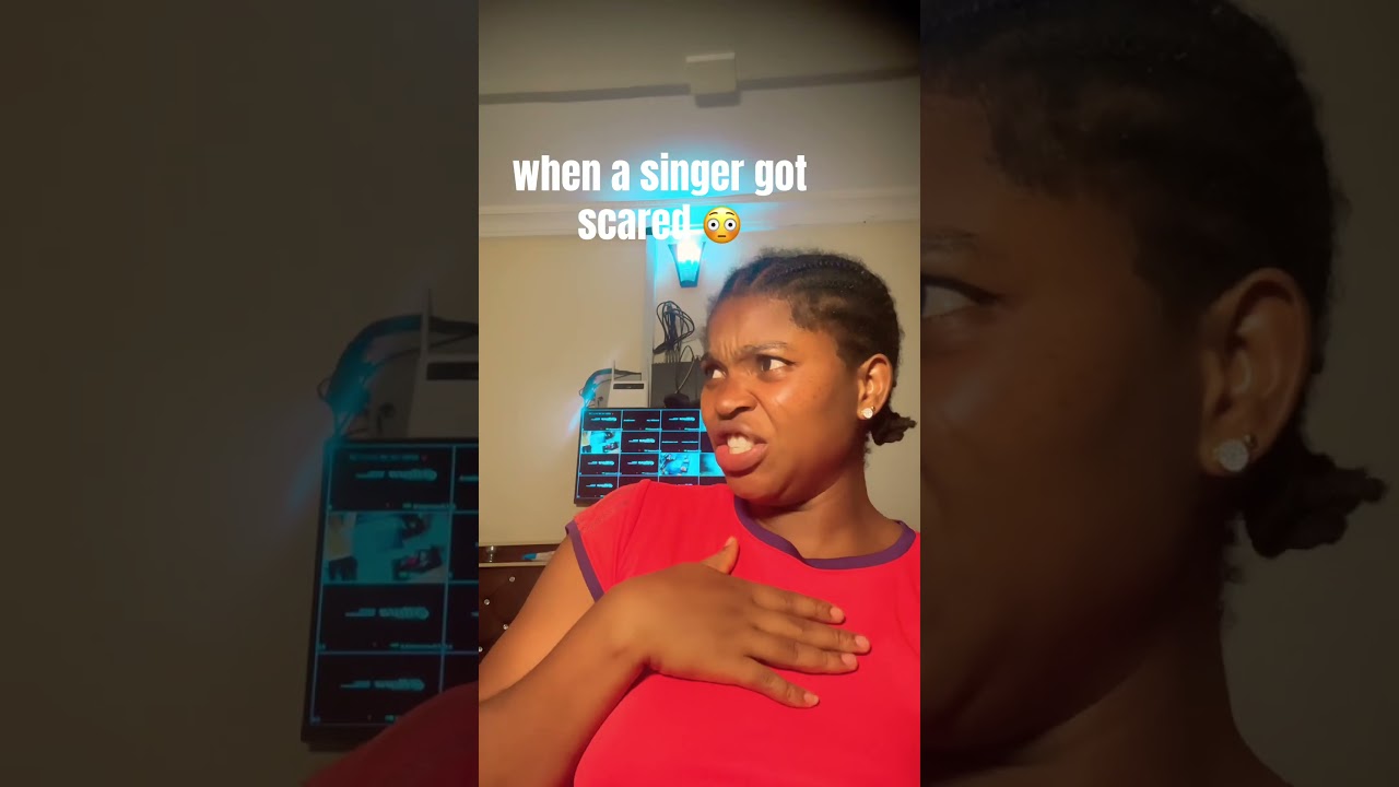 When you scared a singer 😱 