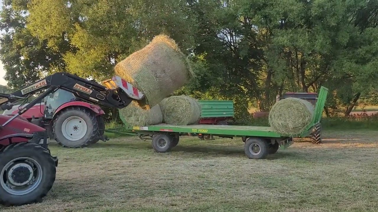Siloballen abladen und wickeln mit Steyr 6140 Profi, Steyr 8080 ,Case IH Vestrum 100 und Case JX1090