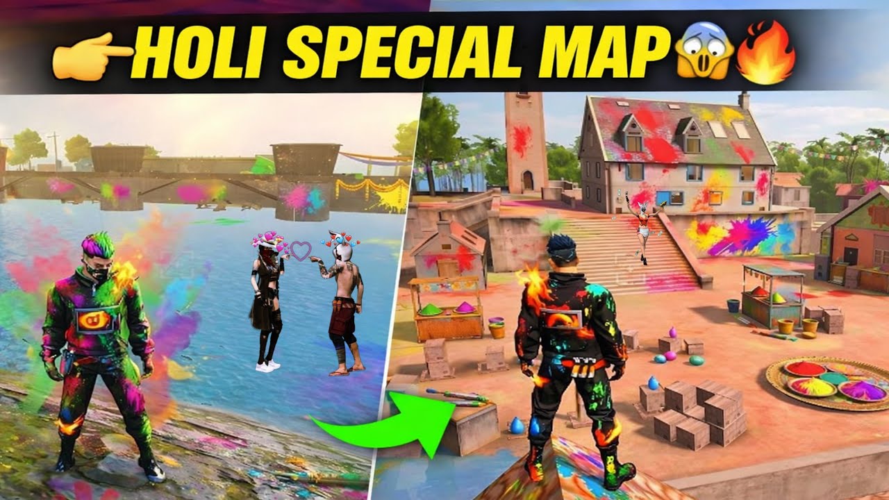 Holi Special Free Fire Max Gameplay 🔥 Epic Clutch & Booyah | Holi Event 2026