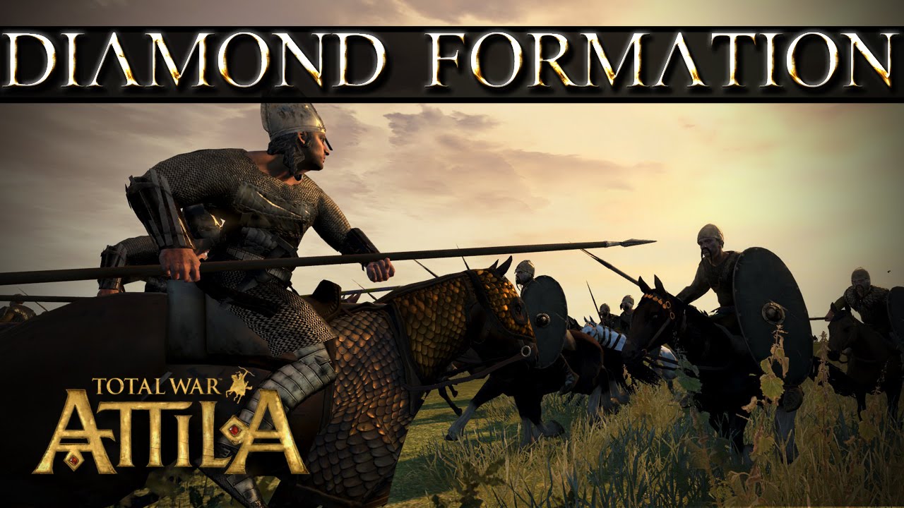 Total War Attila Mechanics - Melee Cavalry vs Shock - Diamond vs No Diamond