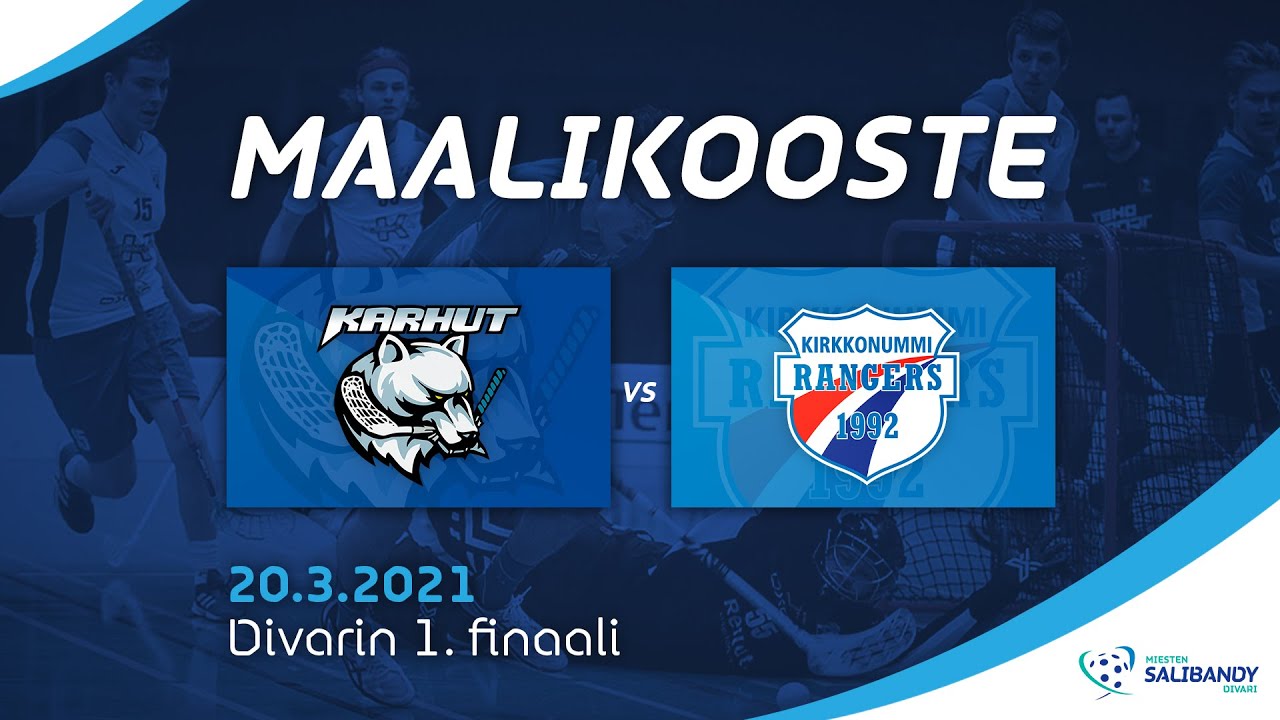 Maalikooste, 1. divarifinaali Karhut - Rangers 8 - 1