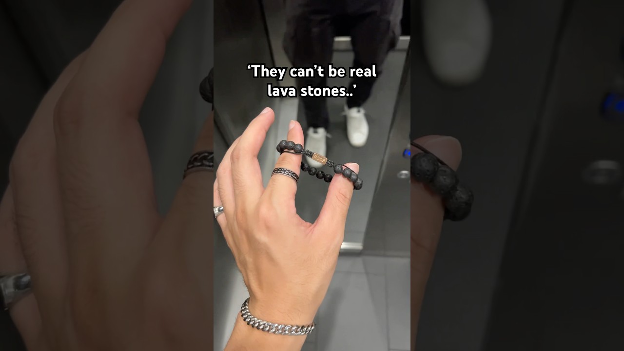 Most popular stone bead bracelets for men (Real Lava Stone)
