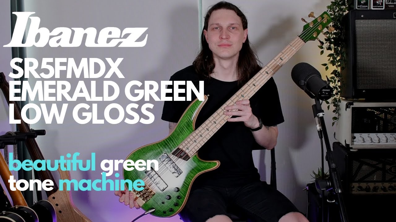 New For 2022! Ibanez Premium SR5FMDX Emerald Green - Beautiful Green Tone Machine