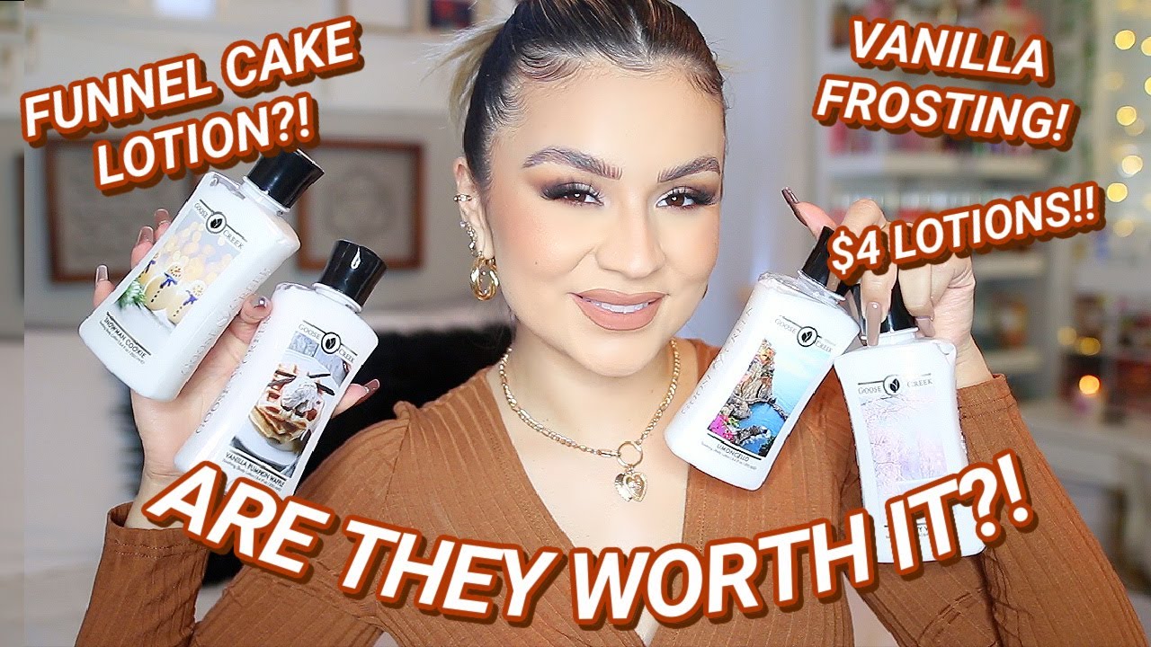 TRYING GOOSE CREEK LOTIONS | LOTS OF SWEET SCENTS! ONLY $4!