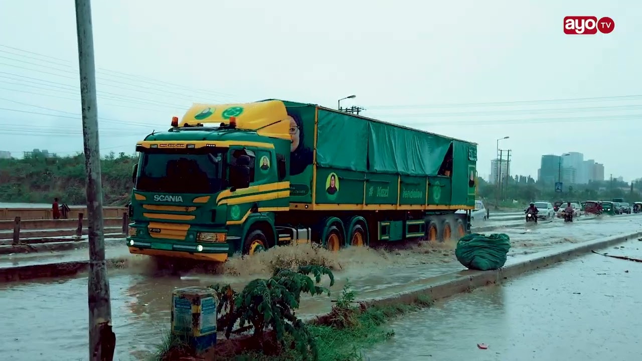VIDEO: MUONEKANO WA BARABARA YA JANGWANI KUJAA MAJI BAADA YA MVUA DAR