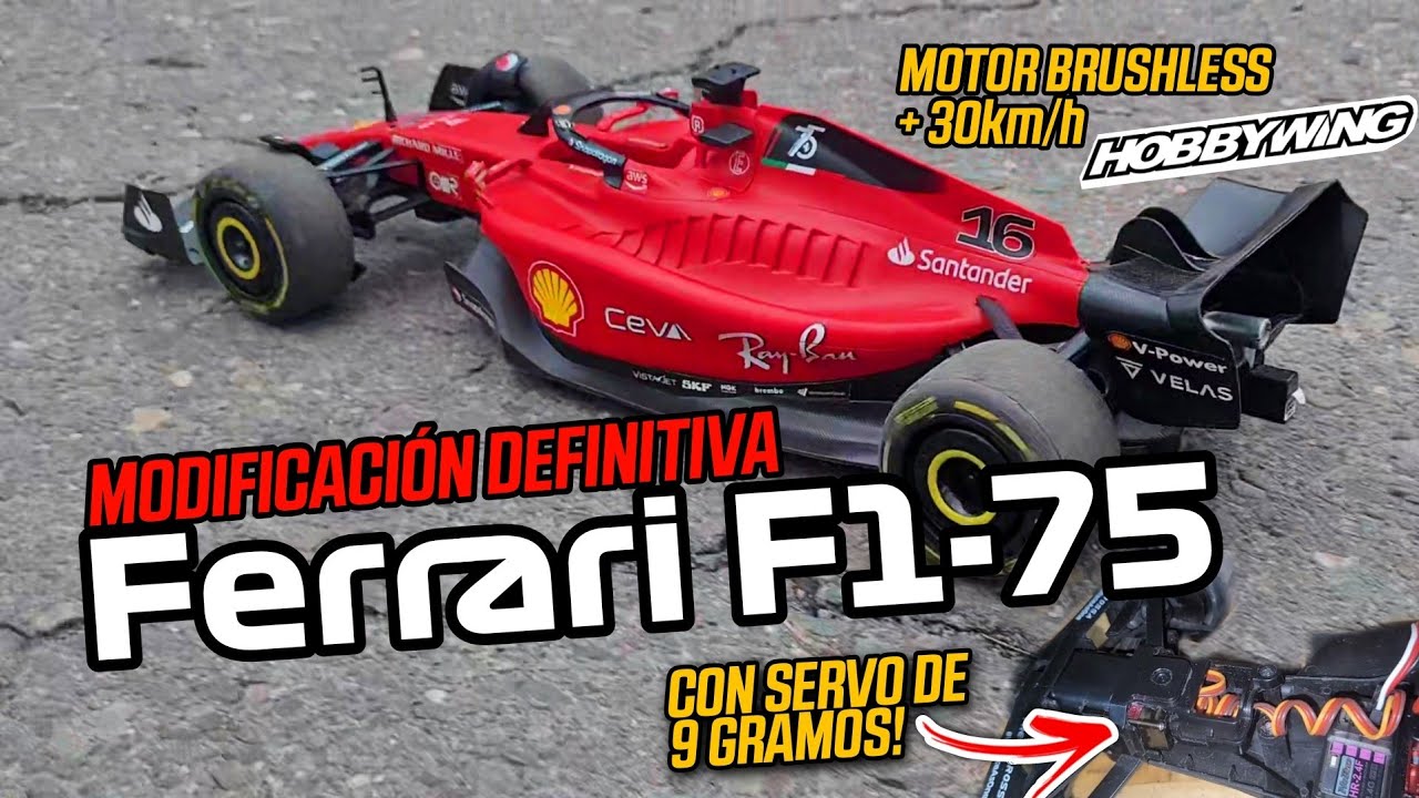 Rastar Ferrari F1-75 1/12 RC conversión a Brushless 🔥 TODAS LAS MODIFICACIONES TUTORIAL EN ESPAÑOL