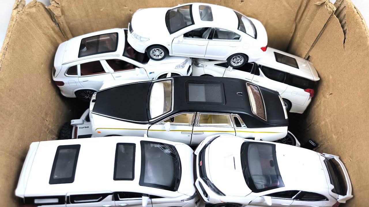 BOX FULL OF Diecast Cars - Toyota, Honda, Bugatti, Tesla, Range Rover, Lamborghini, Ford, Bmw, GMC