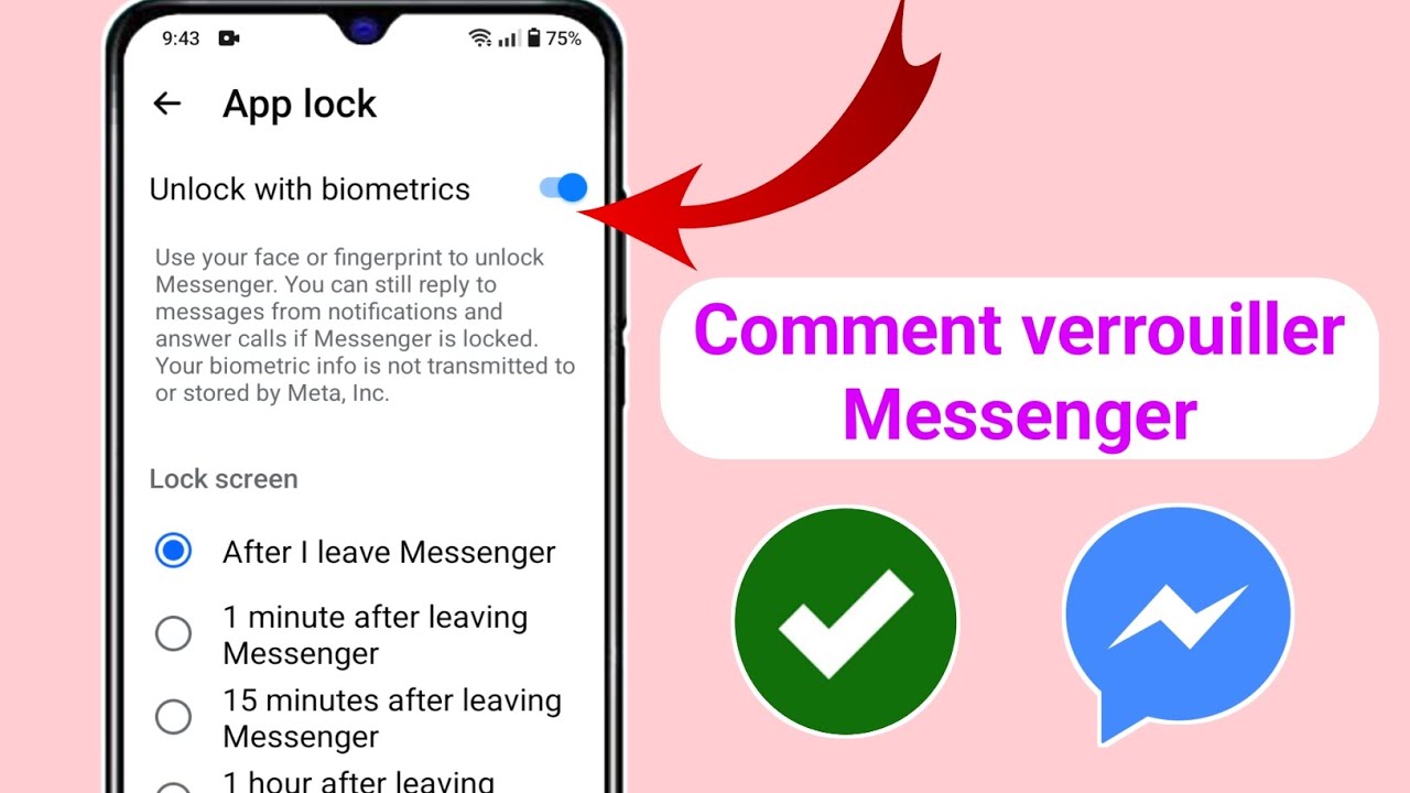 Comment verrouiller l'application Messenger sur Android (2025) | Activer le verrouillage des