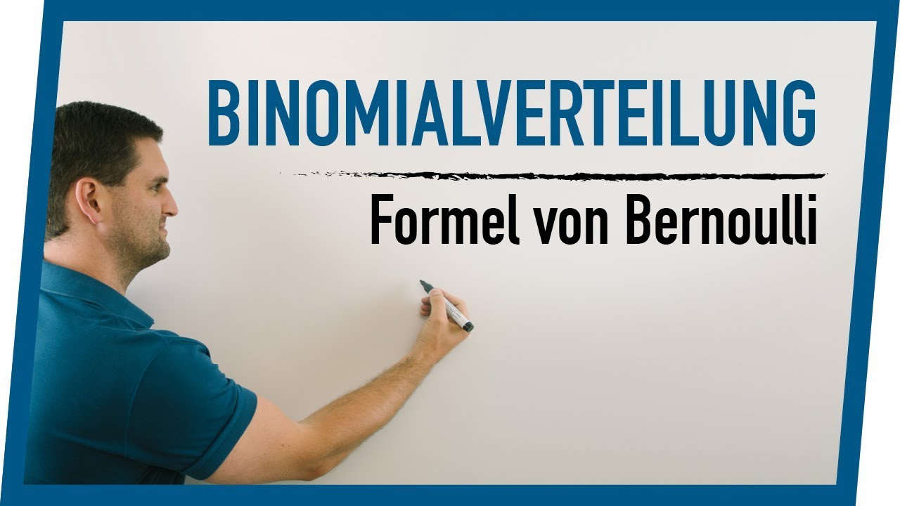 Binomialverteilung, Bernoulli-Formel Beispiel mit Schaubild | Mathe by Daniel Jung