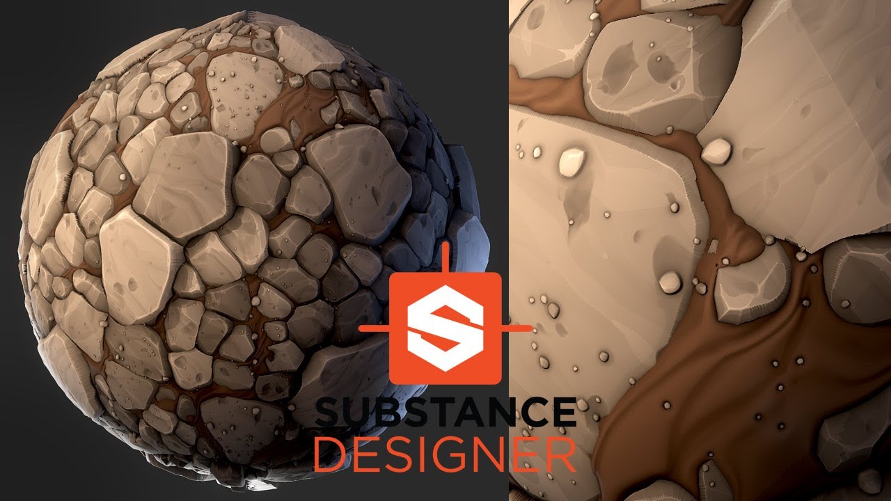 Stylized Stone Ground - Substance Designer