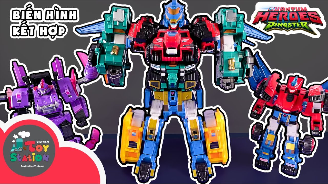 Dinoster robot biến hình kết hợp bảo vệ thế giới khủng long ToyStation 938