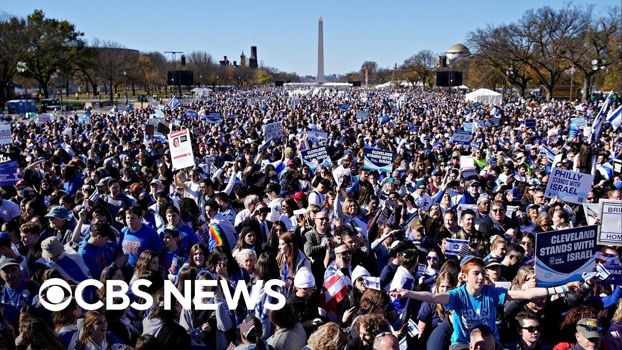 March for Israel rally underway in Washington, D.C.