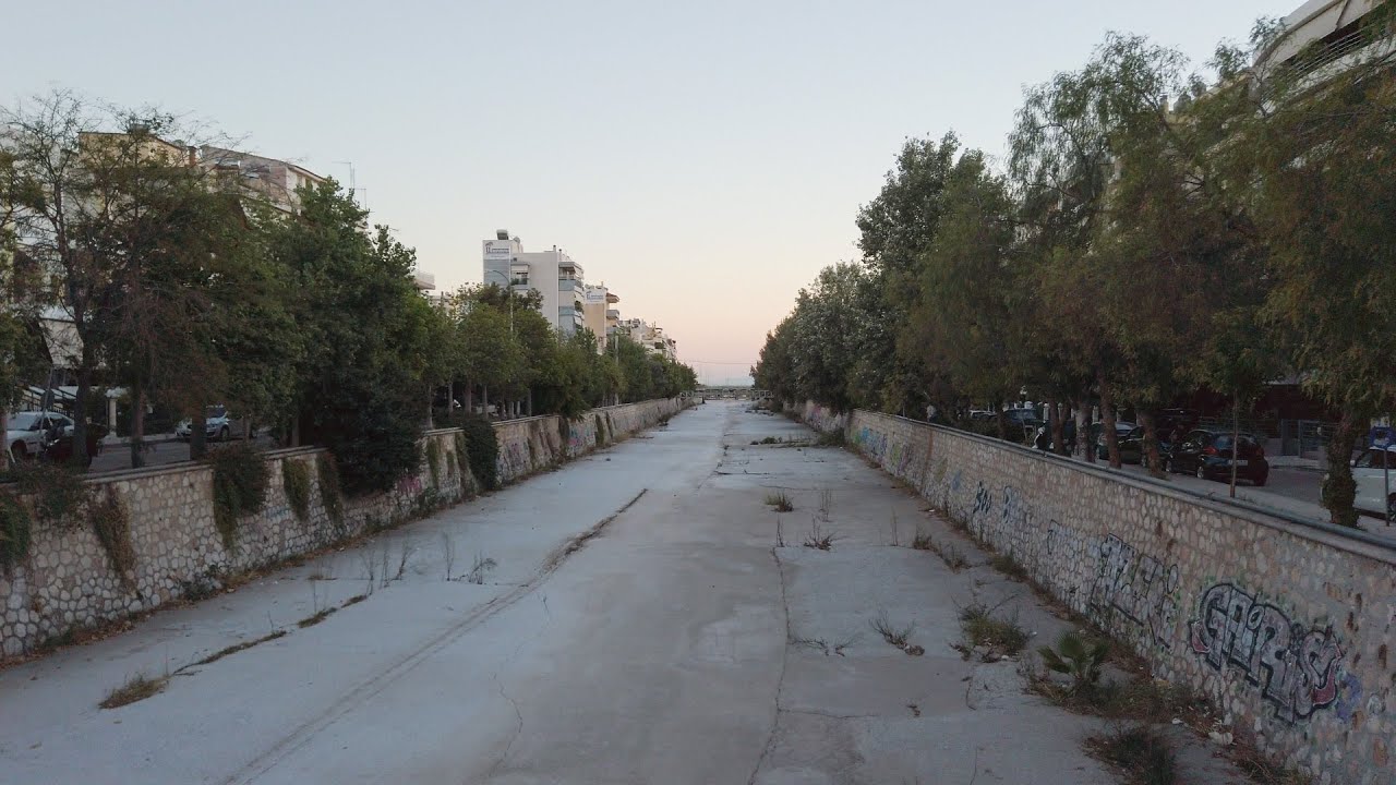 #106 Moschato to Tavros walk next to Ilissos river in Athens, Greece