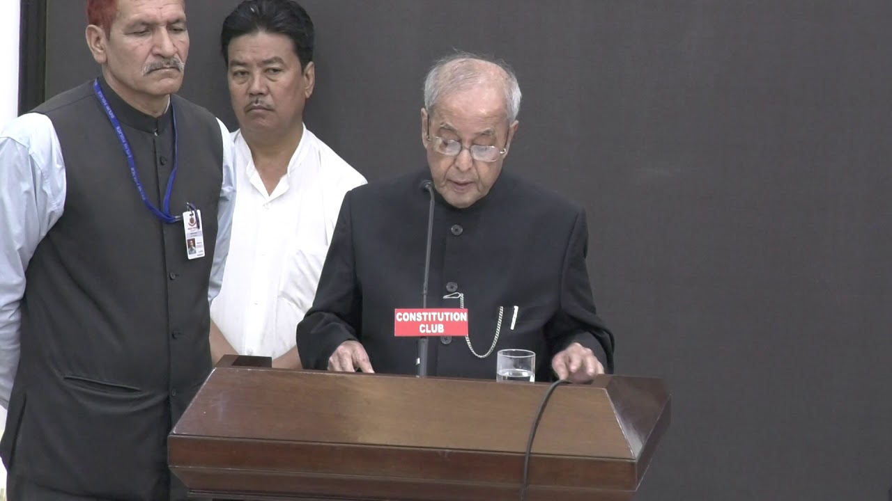Shri @CitiznMukherjee Speech at Constitution Club of India