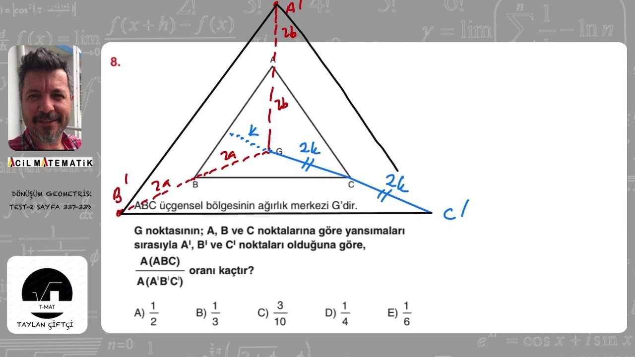 ACİL YAYINLARI GEOMETRİ SORU BANKASI DÖNÜŞÜM GEOMETRİSİ (SAYFA 337-339)