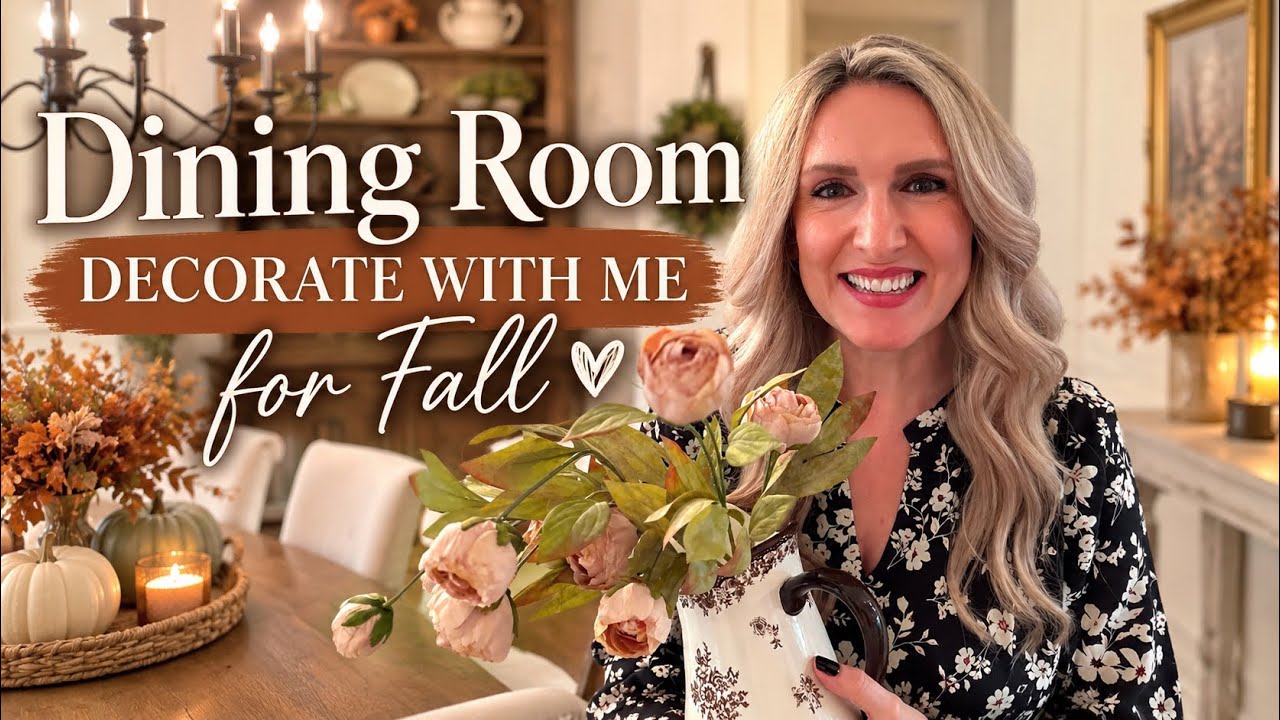 🍂 Fall Dining Room Decorate With Me | Cozy Cottage Fall Decorating Ideas