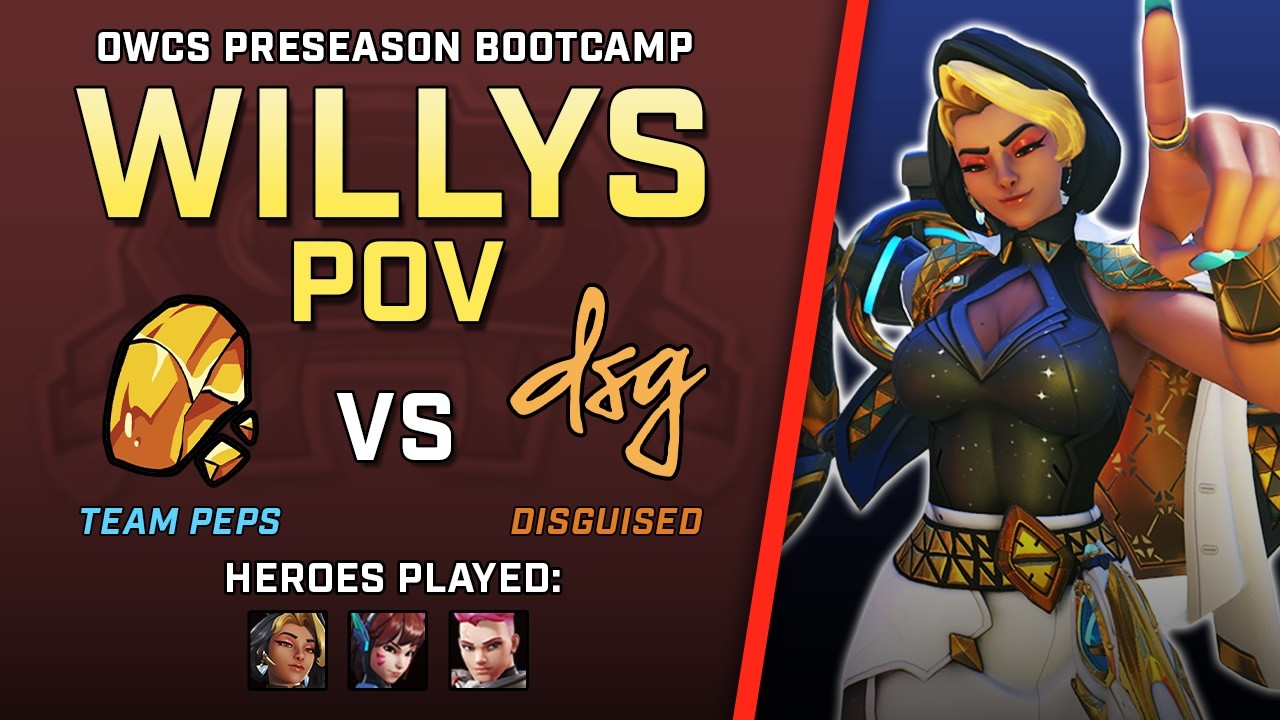 [ Willys ] Key to Success | Team Peps vs Disguised | OWCS Preseason Bootcamp