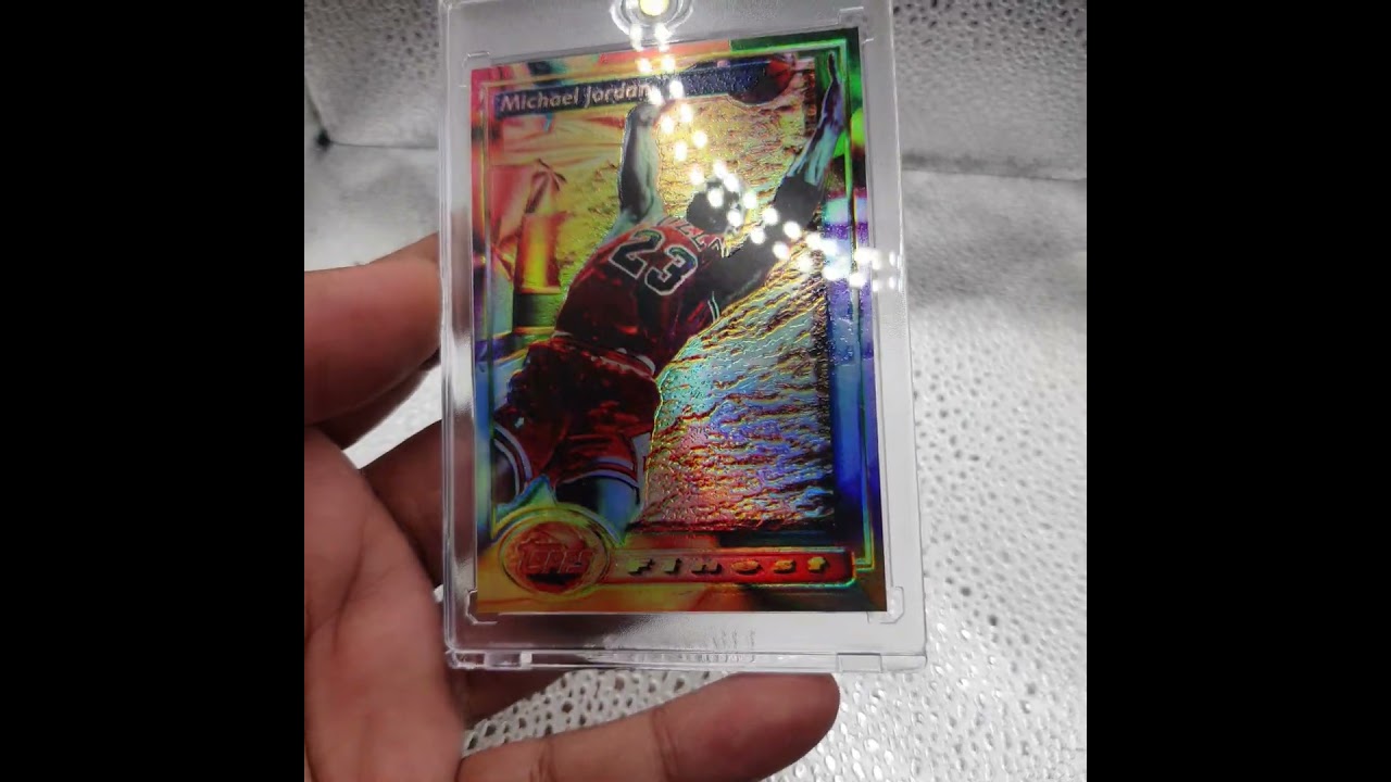 Custom Card 1993 94 Topps Finest Refractor #1 Michael Jordan