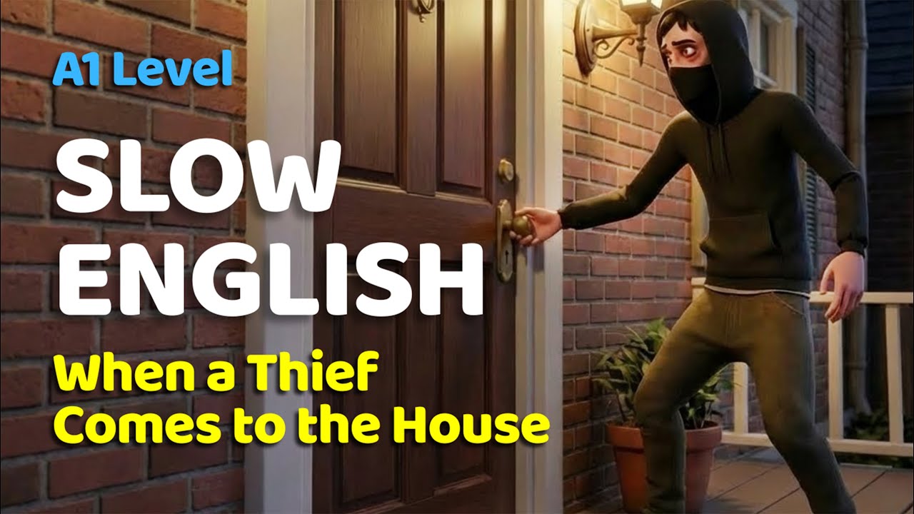 When a Thief Comes to the House | English Listening Practice for Beginners (A1 Level)