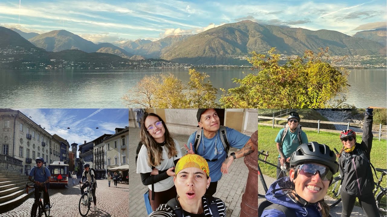Bici-Tour desde Airolo hacia Bellinzona// Llegamos con el tren hasta Luino 🇮🇹 frontera con Suiza