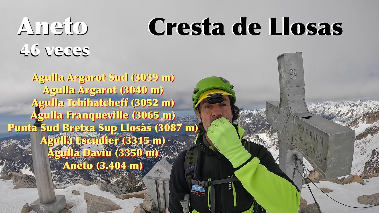 Aneto por la Cresta de Llosas  Integral  2ªParte. 4K