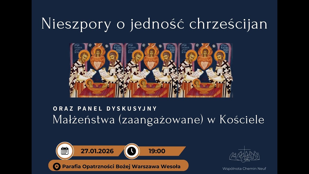 Modlitwa o jedność chrześcijan  TMOJCH 2026