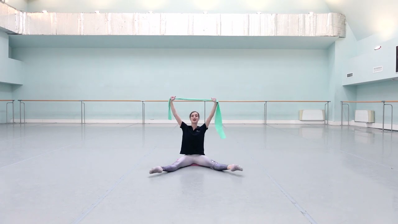 Floor Barre with Resistance Band | Lessons with Joy