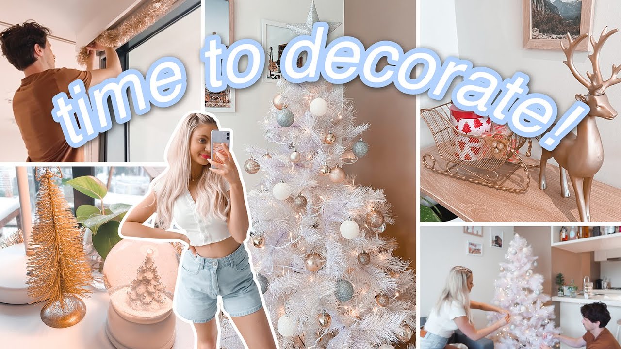DECORATING OUR APARTMENT FOR CHRISTMAS! | decorate with me vlog 2021 | Melbourne, Australia