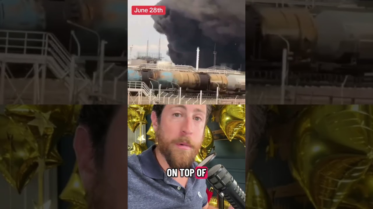 Two Russian Oil Refineries are burning