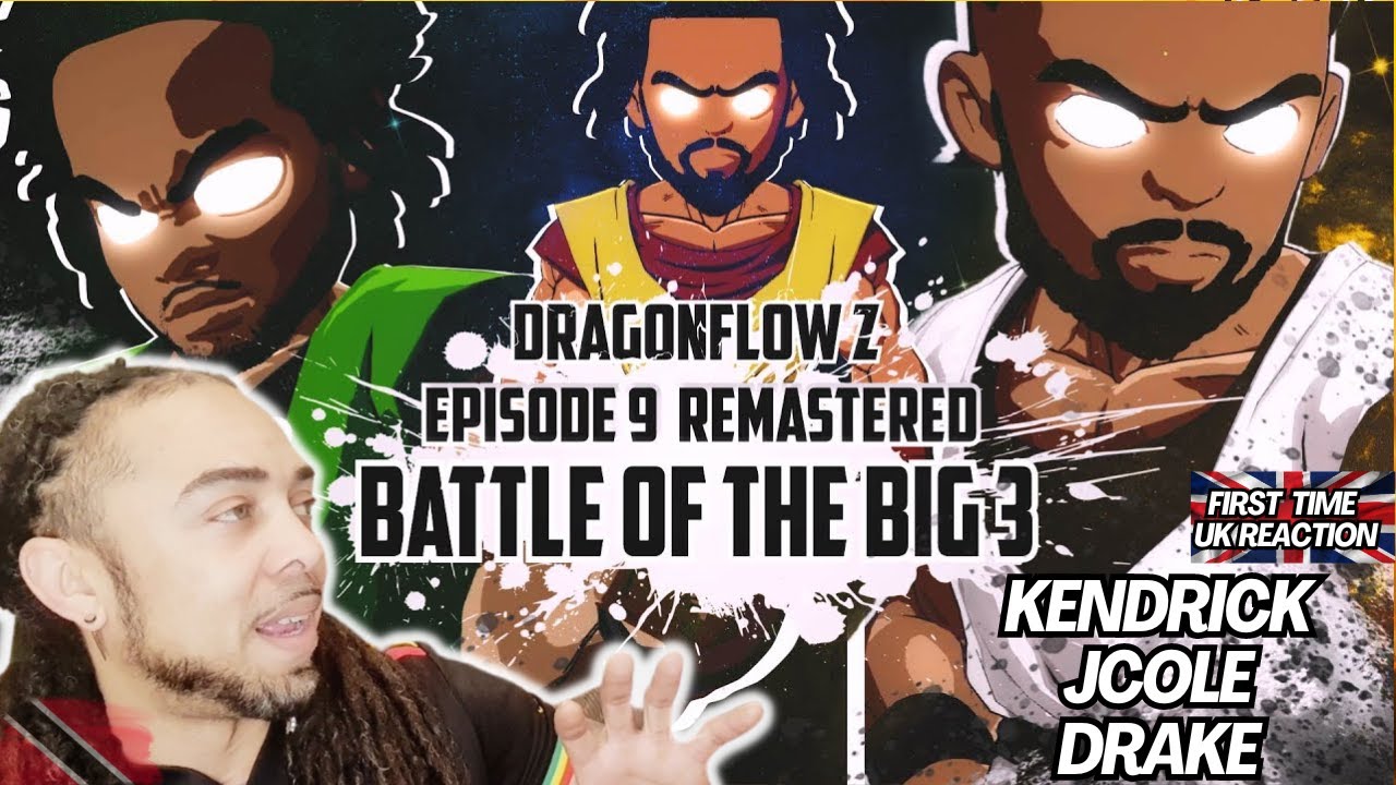 Kendrick vs Drake Diss Saga ft J Cole  Dragonflow Z  Animated Rap Battle [FIRST TIME UK REACTION]