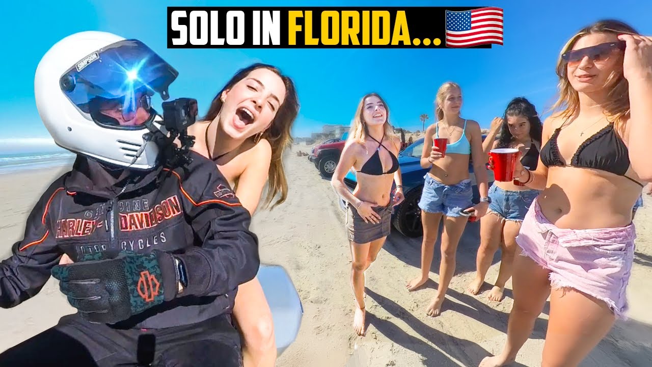 Il MIO VIAGGIO in AMERICA🇺🇸: Ep.7 - Ho RIMORCHIATO in SPIAGGIA con l’HARLEY!😬