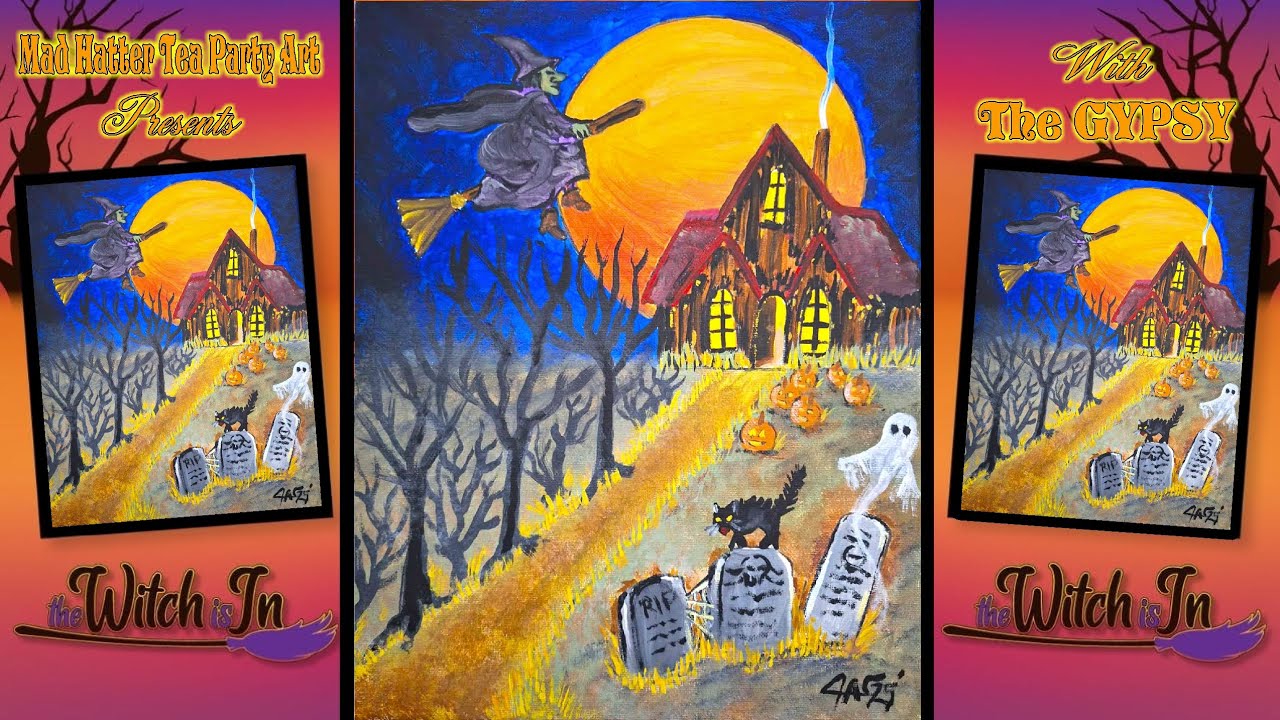 MHTPA Witch Is In Paint Party Art Tutorial