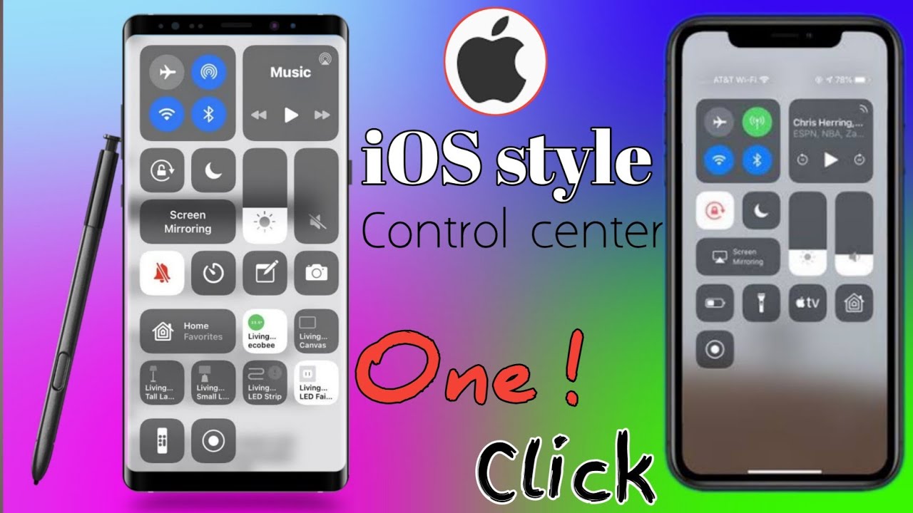 How To use iOS Control Center | iOS 14 Control Center far Android