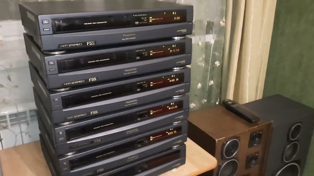 пишем с компакт диска. DVD YAMAHA  на HIFI стерео видеомагнитофон PANASONIC NV F 65.