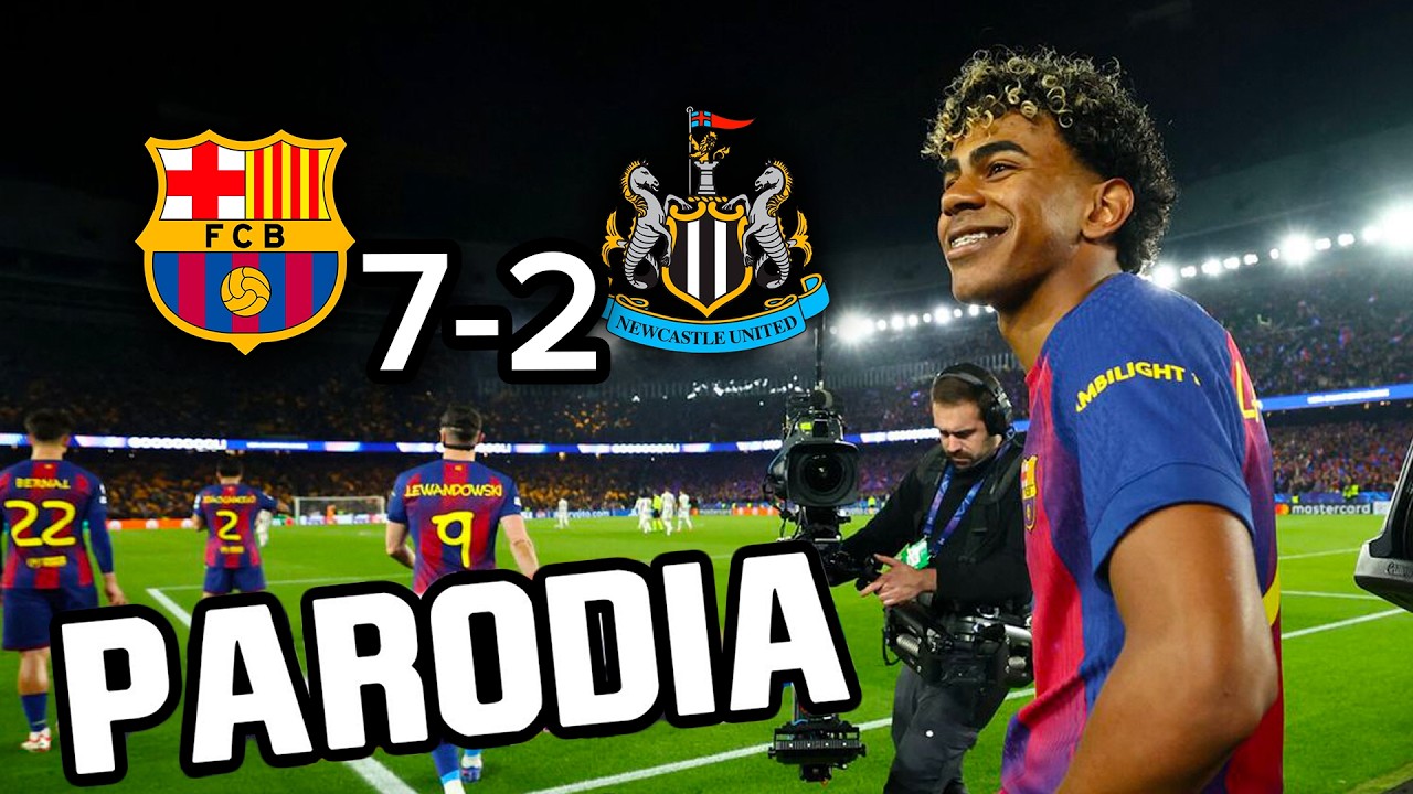 Canción Barcelona - Newcastle 7-2 (Parodia Enrique Iglesias -Subeme la radio)