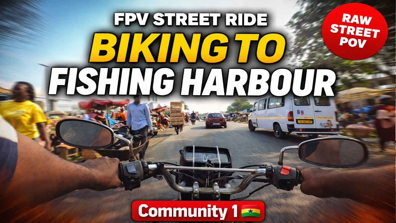 ВЕЛОСИПЕДНАЯ ПРОГУЛКА от Рыбацкой Гавани через Сообщество 1 - FPV