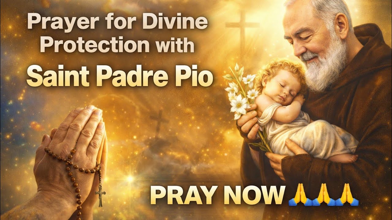 Powerful Prayer for Divine Protection by Saint Padre Pio | SAINT PADRE PIO